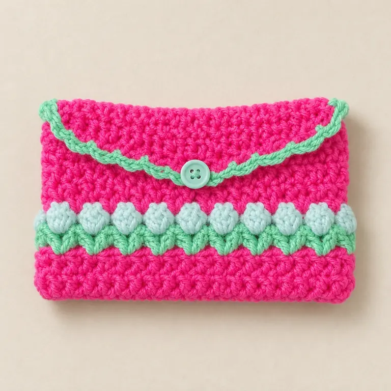 Tulip pouch · pink