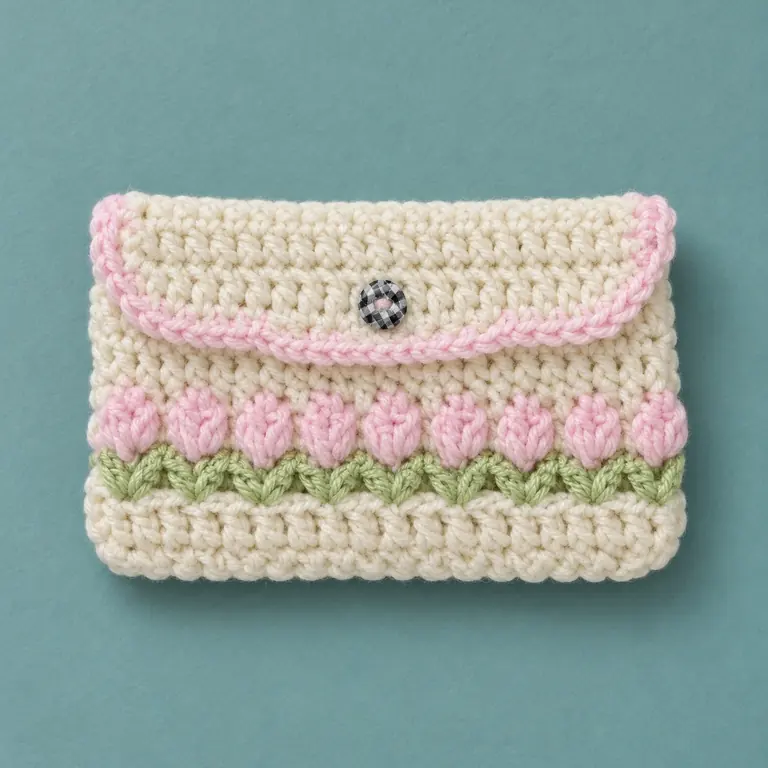 Tulip pouch · cream