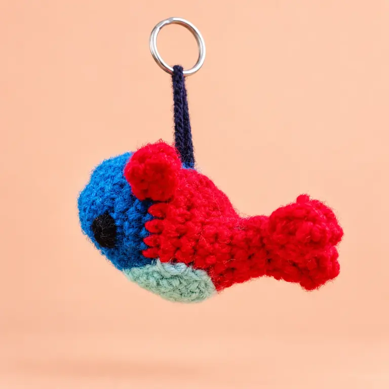 Whale keyring